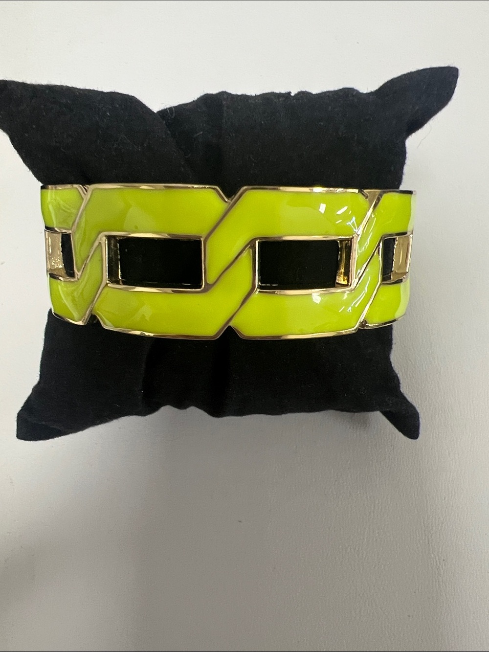 Stylish Neon Yellow Link cuff  Bracelet - Women Accessories